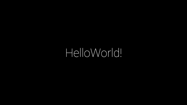 App HelloWorld